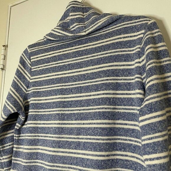 LL bean cowl neck stripe pullover knit sweater - Picture 7 of 7